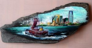Voir le détail de cette oeuvre: Tugboat à New York